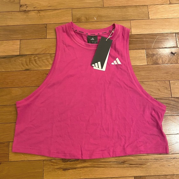 adidas Tops - Adidas Women's Train Essentials Boxy Workout Tank Top Climacool Med Active Crop